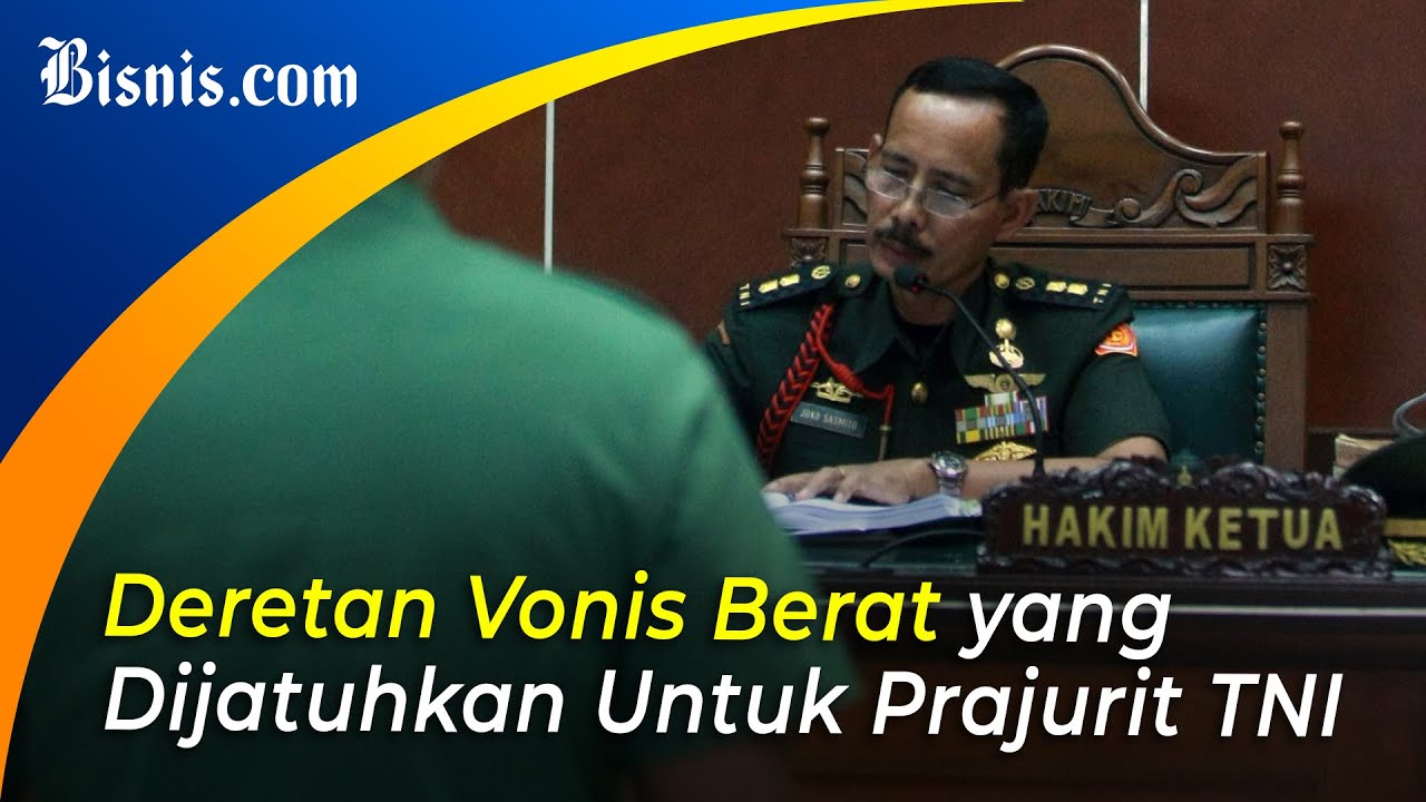  Pengadilan Militer Vonis Seumur Hidup Kol Inf Priyanto