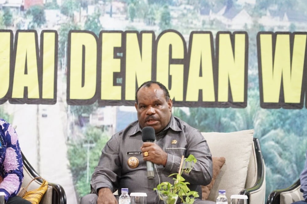 Bupati Yahokimo Didimus Yahuli, mengatakan 29 kabupaten/kota di Papua bersama-sama menyatakan dukungannya terhadap pemekaran wilayah Papua yang pembahasannya tengah berproses di DPR./Dok.Kemendagri