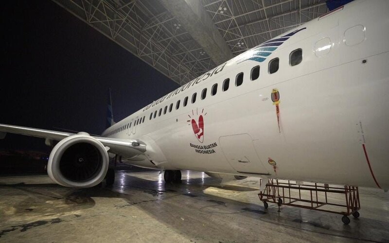  GIAA Pasang Livery Bangga Buatan Indonesia pada Pesawatnya, Buka Kesempatan Promosi UMKM