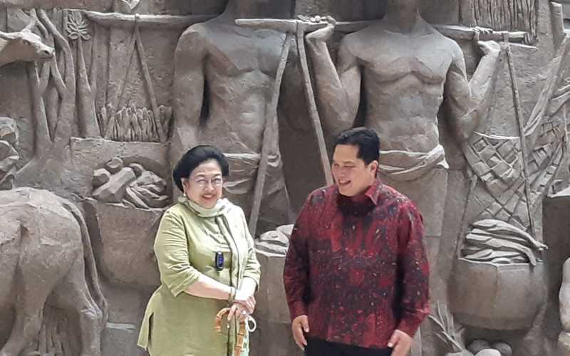  Kala Megawati dan Erick Thohir Ngobrol Soal Sarinah
