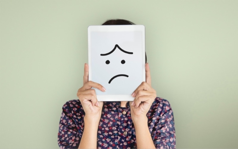 Ilustrasi seseorang yang tidak bahagia dan mengalami stres/Freepik.com