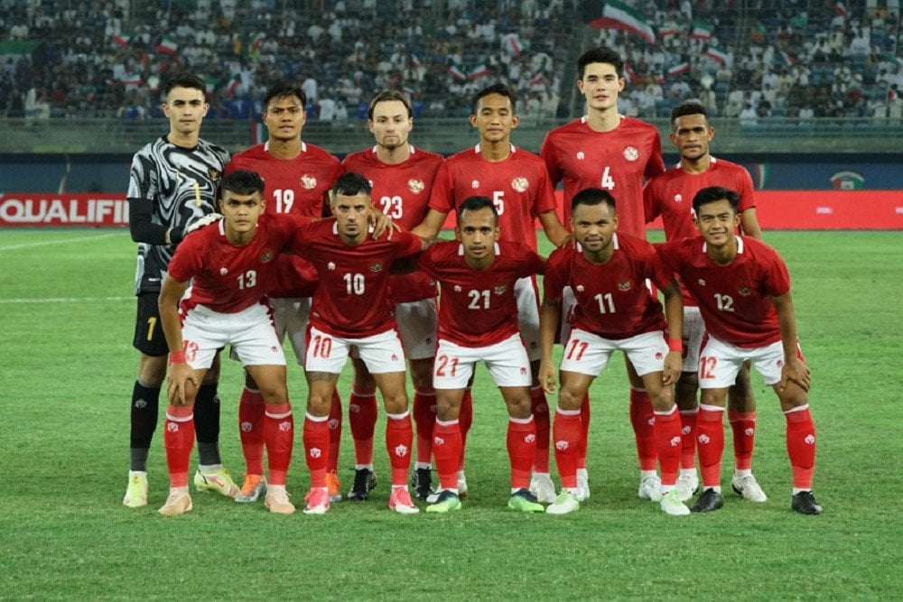 Susunan pemain timnas Indonesia di Kualifikasi Piala Asia 2023 / PSSI