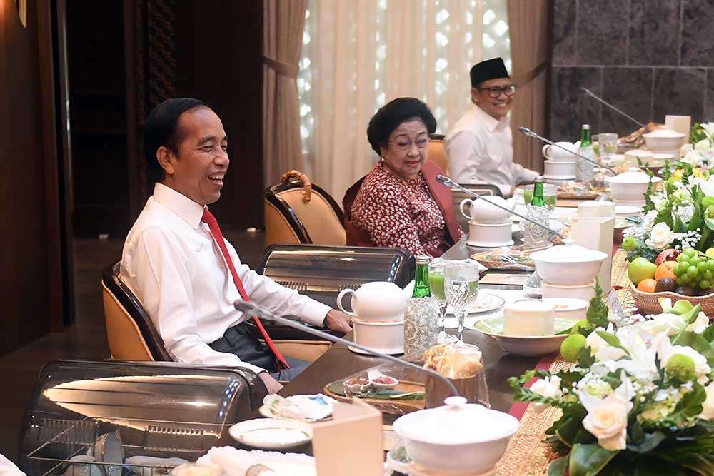  Foto-Foto Para Elit Partai Makan Siang dengan Presiden Jokowi