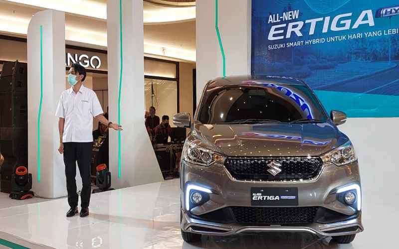 Peluncuran Suzuki All New Ertiga Hybrid di Pakuwon Mall Surabaya, Rabu (15/6/2022). /ist