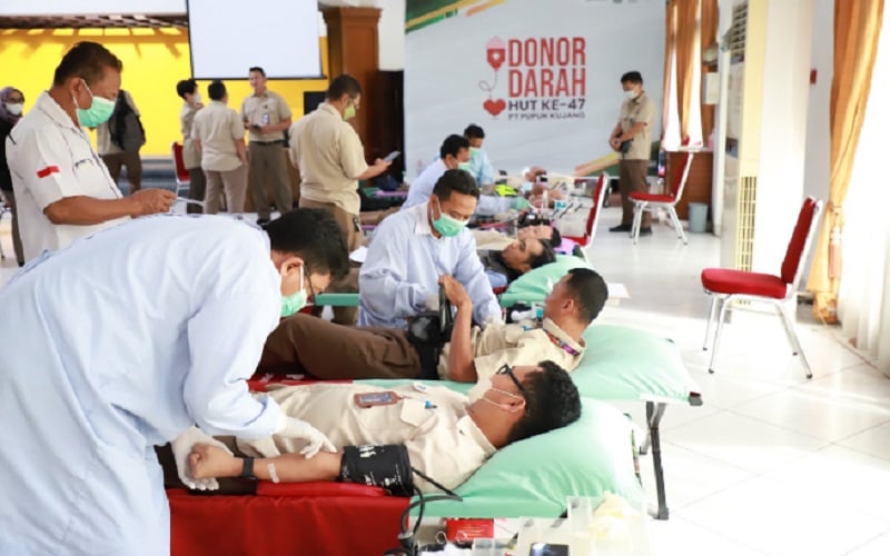  HUT ke-47 Pupuk Kujang, Karyawan dan Direksi Donor Darah untuk Masyarakat