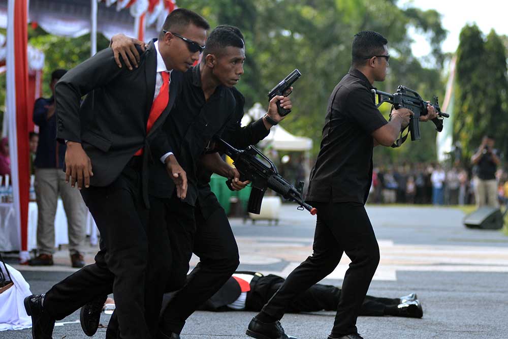  Simulasi Pengamanan KTT G20 Digelar di Denpasar