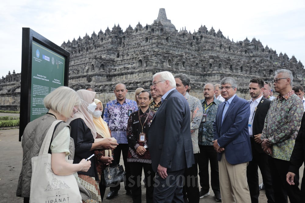  Presiden Jerman Kunjungi Candi Borobudur