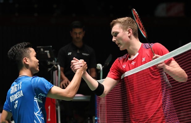 Anthony Ginting dan Viktor Axelsen/Badminton Indonesia