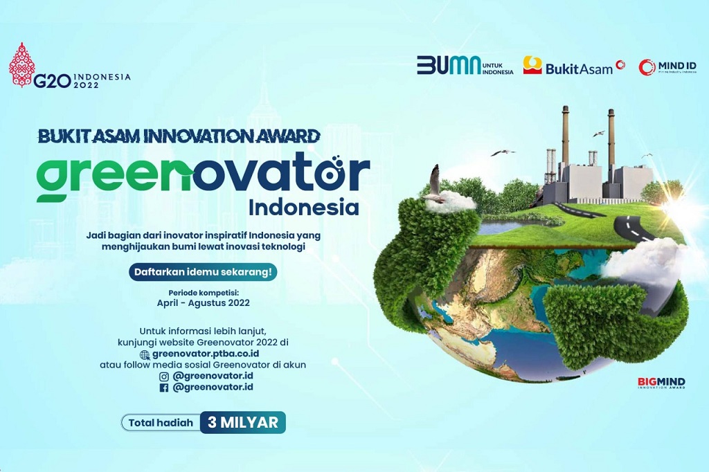  Atasi Perubahan Iklim, PTBA Gelar Kompetisi Greenovator Berhadiah Total Rp 3 Miliar