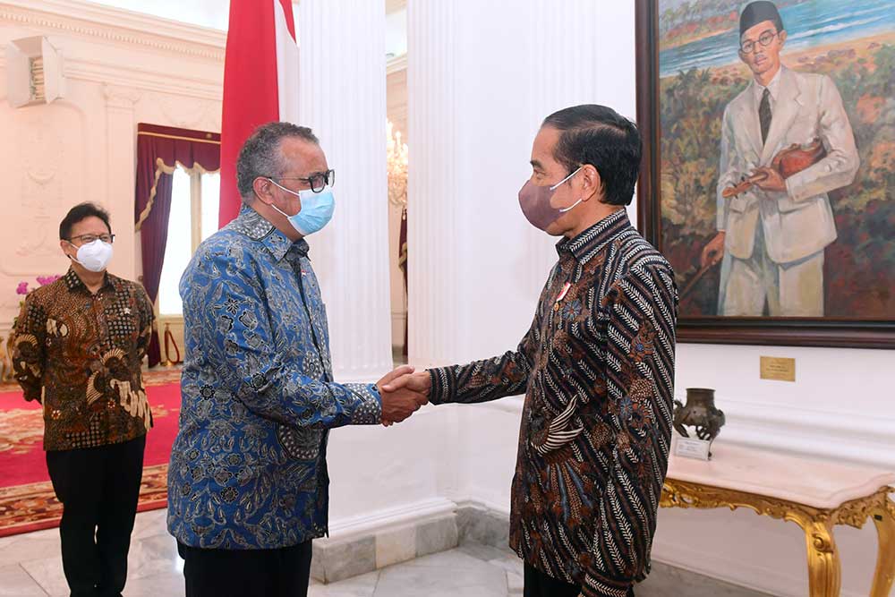 Presiden Joko Widodo Terima Kunjungan Direktur Jenderal WHO