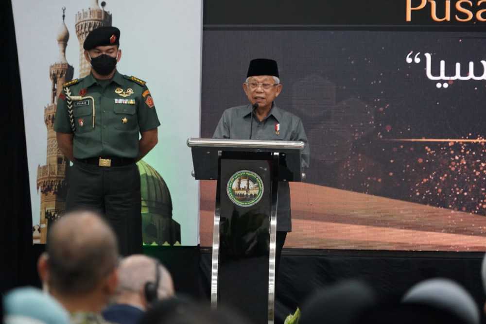 Wapres Maruf Amin di Gedung Pusiba, Bekasi, Jawa Barat, Rabu (22/6/2022) / Setwapres