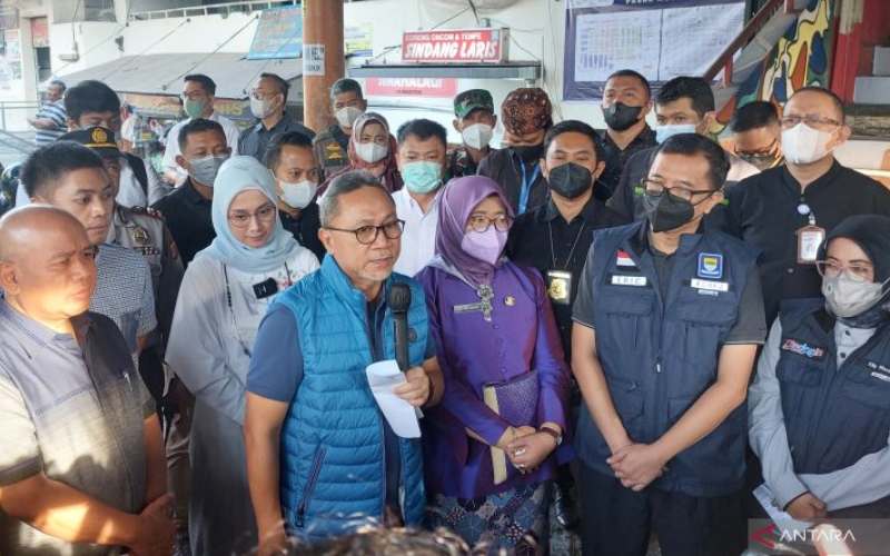  Blusukan ke Bandung, Mendag Zulkifli Hasan Klaim Harga Bahan Pokok Stabil