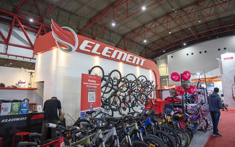 Element Bike membuka booth di Jakarta Fair 2022/Istimewa