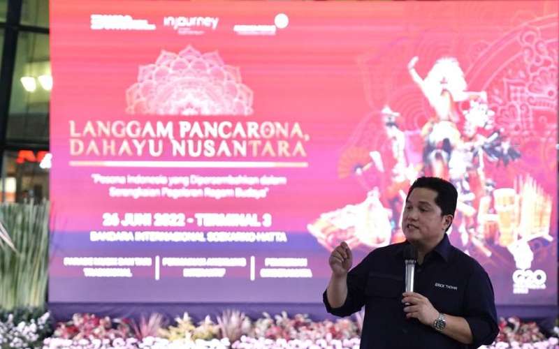  Bandara Jadi Pintu Masuk Indonesia, Erick Thohir Ingin Beri Akses Seniman Lokal 