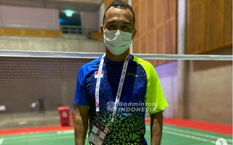 Pelatih Tunggal Putri merangkap Kabid Binpres PP PBSI, Rionny Mainaky - Badminton Indonesia
