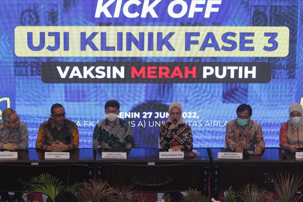  Agustus 2022, Vaksin Merah Putih Ditarget Kantongi Izin EUA