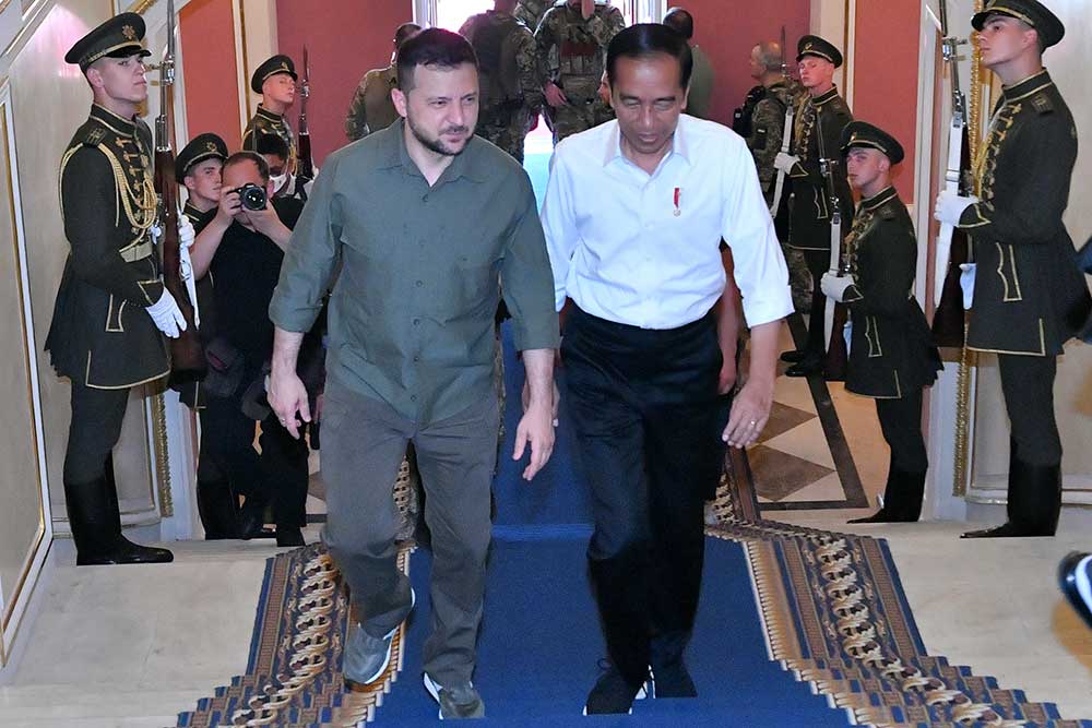  Ketemu Zelensky di Kiev, Jokowi Minta Akses Impor Gandum dari Ukraina