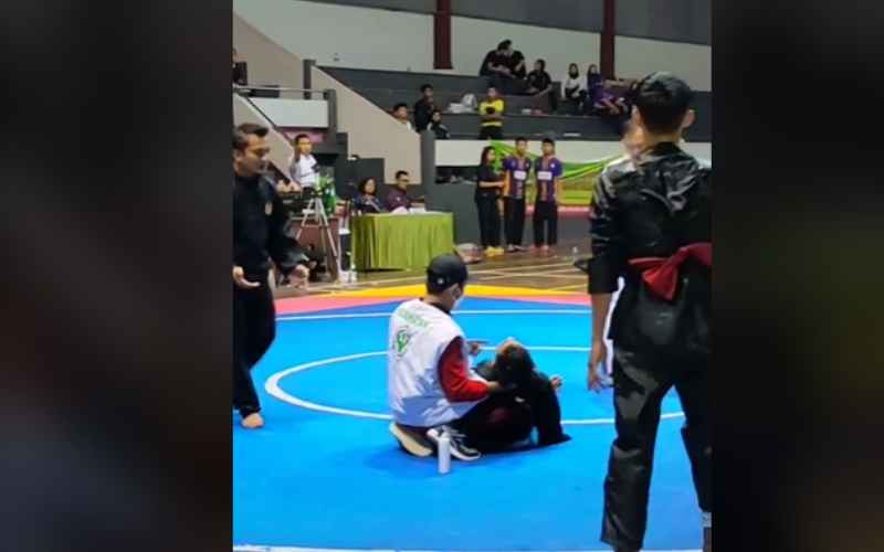  Viral, Pertandingan Pencak Silat Porprov Jatim 2022 di Lumajang Berakhir Ricuh