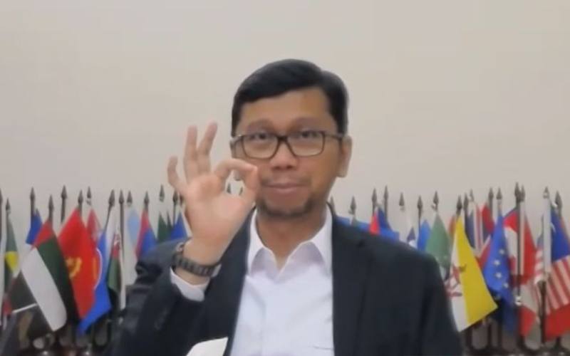 Tangkapan layar Direktur Jenderal Perundingan Perdagangan Internasional Kemendag, Djatmiko B Witjaksono dalam konferensi pers daring yang dipantau di Jakarta, pada Senin (4/7/2022). ANTARA/Adimas Raditya.