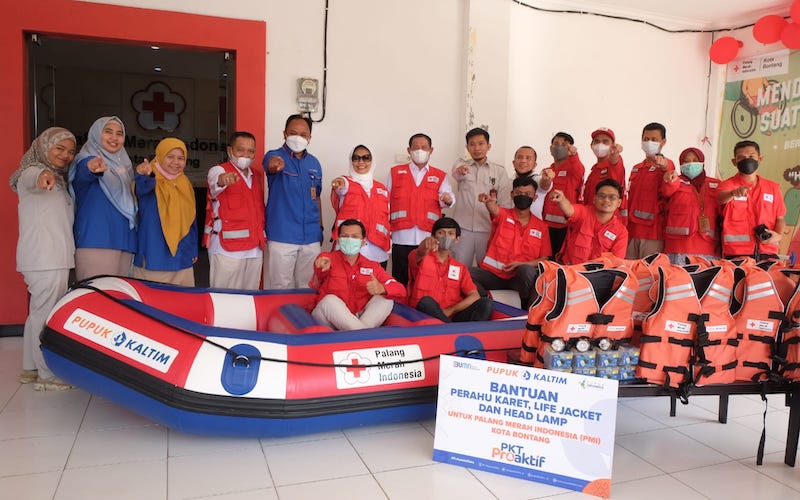  Dukung Aksi Tanggap Bencana, PKT Proaktif Salurkan Bantuan ke PMI Bontang