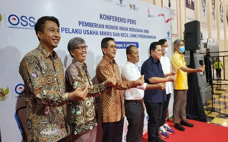  HIPMI dan BKPM Bagikan Nomor Induk Berusaha ke 550 UMKM Solo