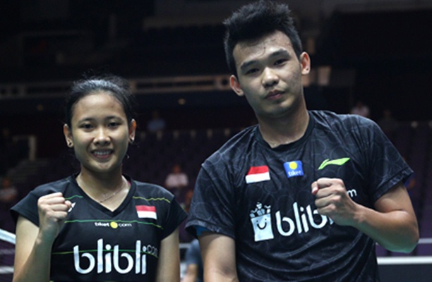 Rinov Rivaldy-Pitha Haningtyas Mentari/Badminton Indonesia