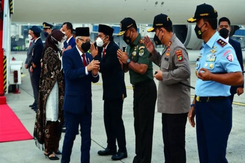  Wapres Ma’ruf Amin Tiba di Indonesia setelah Laksanakan Ibadah Haji
