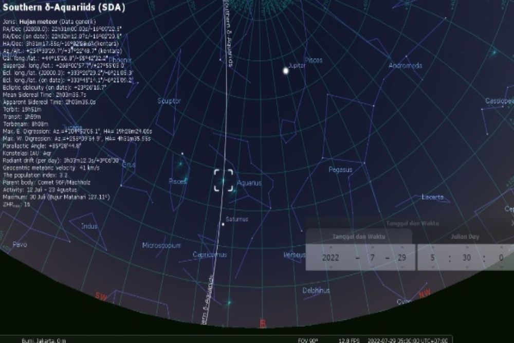  Waktu Terbaik Menyaksikan Hujan Meteor Alpha-Capricornids pada 30-31 Juli 2022