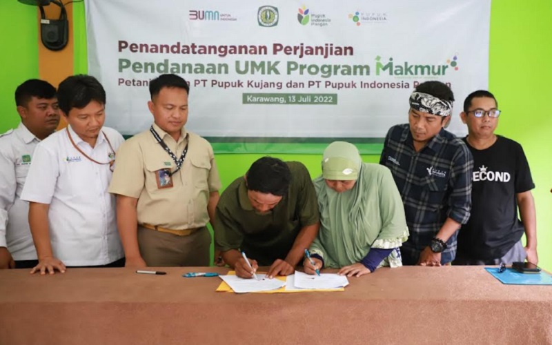  Pupuk Kujang Bantu Rp500 Juta untuk Maksimalkan Produktivitas Petani Kecil
