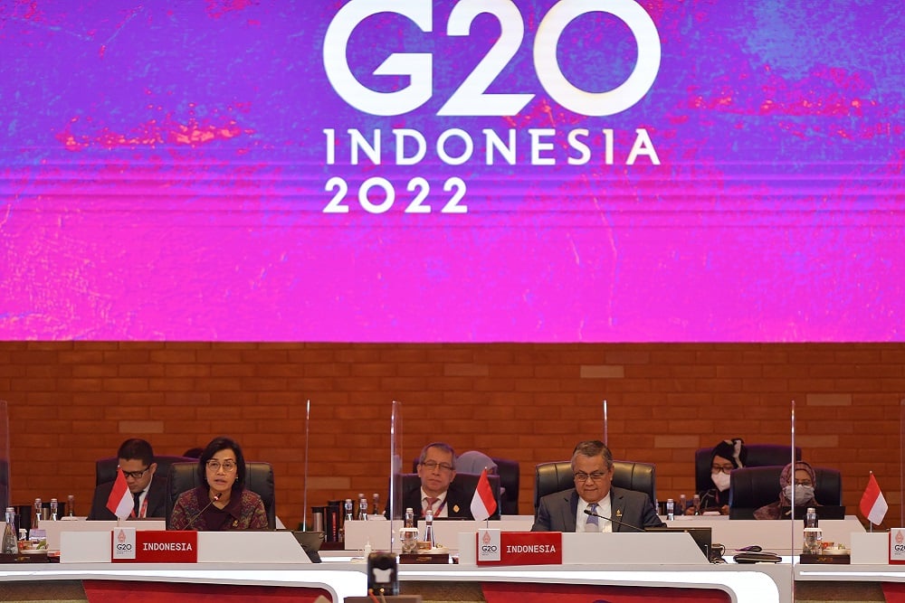  Bos BI Paparkan Hasil FMCBG G20 Indonesia Hari Pertama 