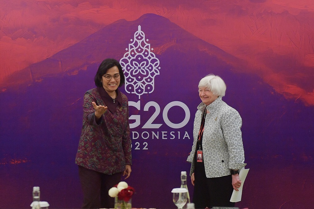  Sri Mulyani Bertemu Menkeu AS Janet Yellen di G20 Bali, Bahas Apa?