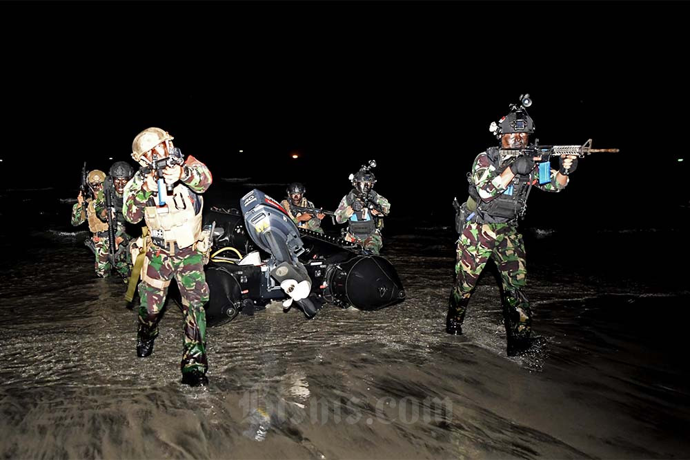  Puskopaska Gelar Latihan Peperangan Laut