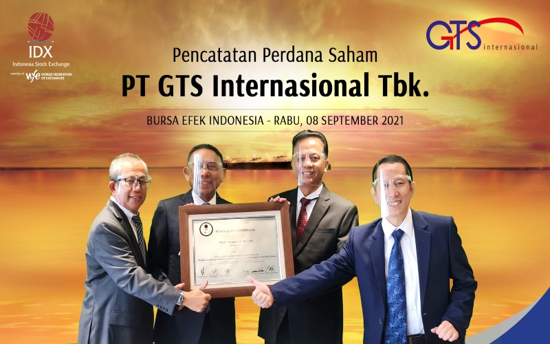 PT GTS Internasional Tbk. (GTSI) resmi listing di Bursa Efek Indonesia pada Rabu (8/9/2021), yang menjadi perusahaan tercatat ke-37 di BEI pada 2021.rn