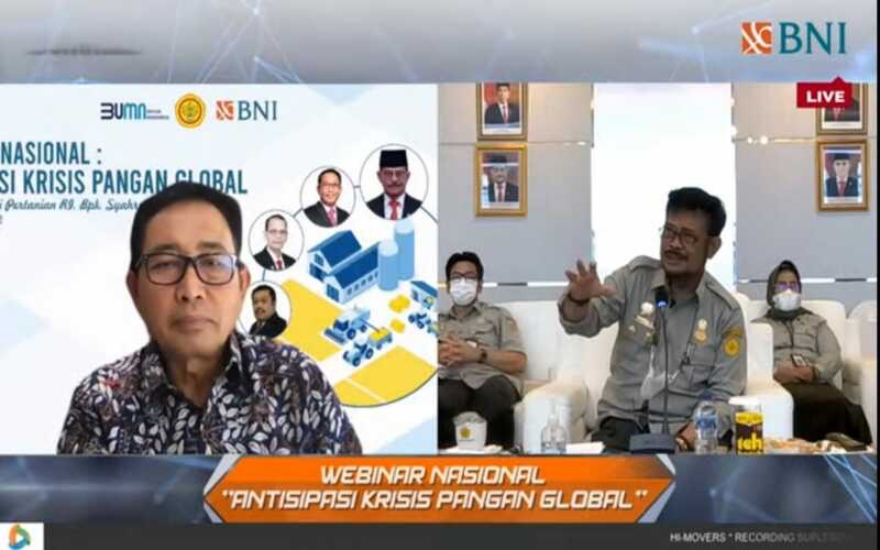  Tingkatkan Ketahanan Pangan, Kementan dan BNI Kolaborasi