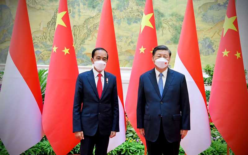 Presiden Jokowi melakukan pertemuan bilateral dengan Presiden China Xi Jinping dengan beragam topik pembahasan hingga kesepakatan sejumlah kerja sama / Sekretariat Presiden - Laily Rachev 