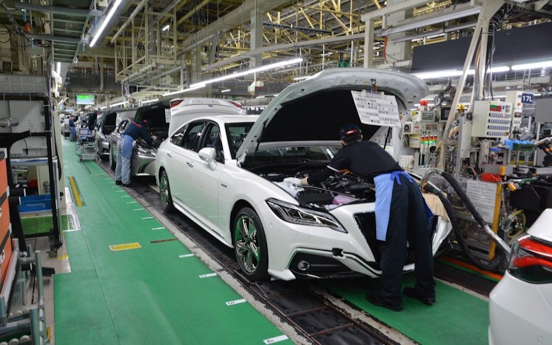 Aktivitas di pabrik mobil Toyota di Jepang. ANTARA/Toyota