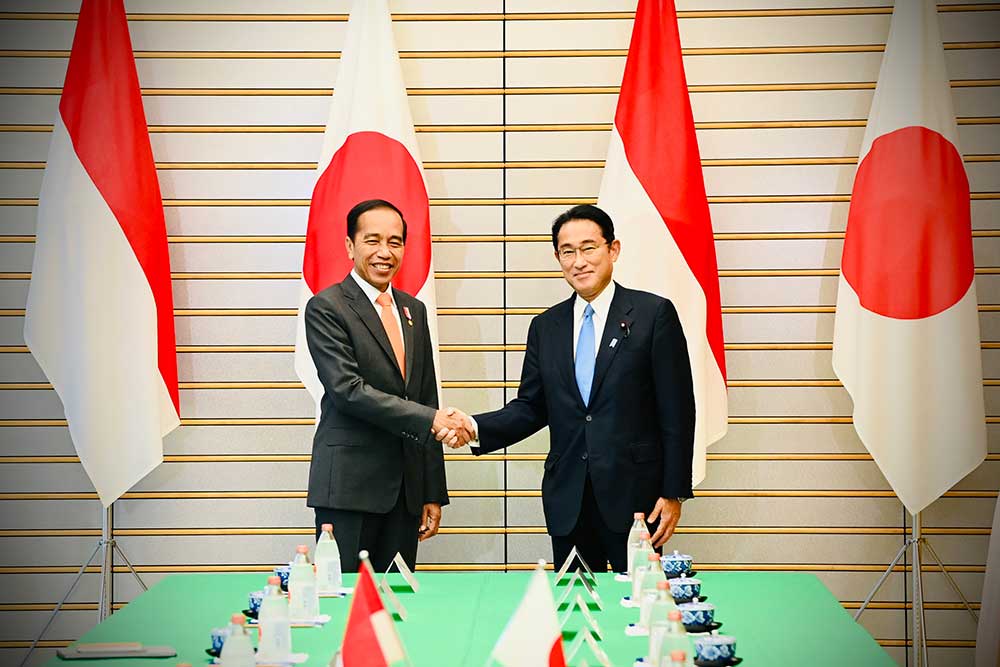  Jokowi Bertemu PM Jepang Kishida Fumio Bahas Peluang Kerja Sama Sejumlah Bidang