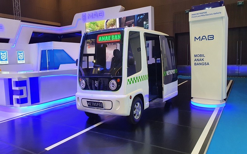 PT Mobil Anak Bangsa (MAB) mengembangkan bus listrik mini/Bisnis-Jeffry Prabu Prakoso