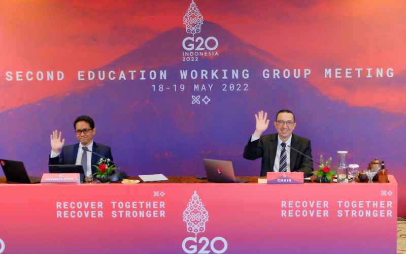  Kemendikbudristek Ajak Gotong Royong dalam G20 untuk Pulihkan Pendidikan