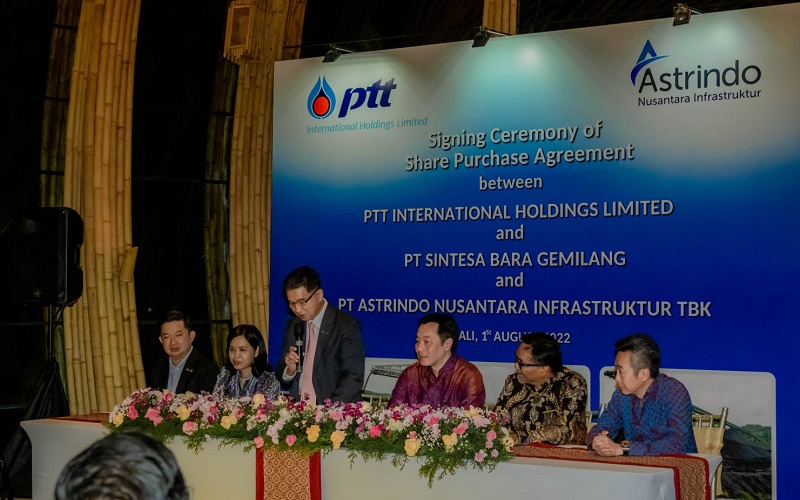 Perusahaan infrastruktur batu bara, PT Astrindo Nusantara Infrastuktur Tbk. (BIPI) mengakuisisi PTT Mining Ltd Hongkong senilai US$471 juta atau Rp6,97 triliun (Rp14.800 per US$)./istimewa
