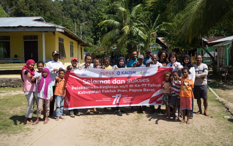  Jalin Kedekatan dengan Masyarakat, PKT Turut Meriahkan Rangkaian HUT RI di Distrik Arguni dan Kokas Fakfak