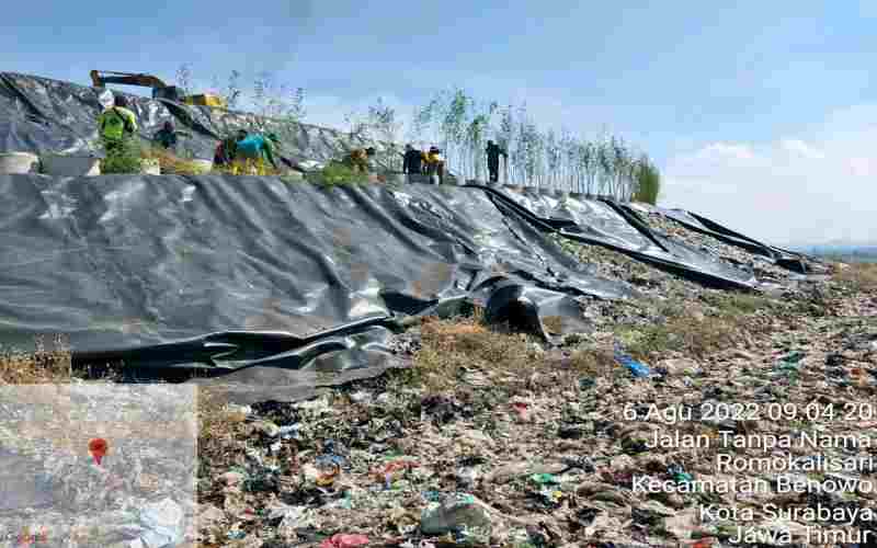  Geomembran & Pohon di PLTSa Benowo Meminimalkan Bau