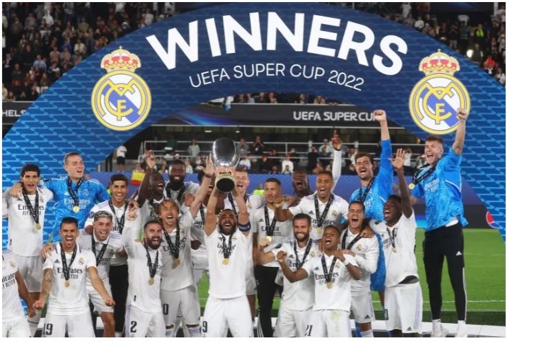  Real Madrid Juara Piala Super UEFA, Kalahkan Frankfurt 2-0