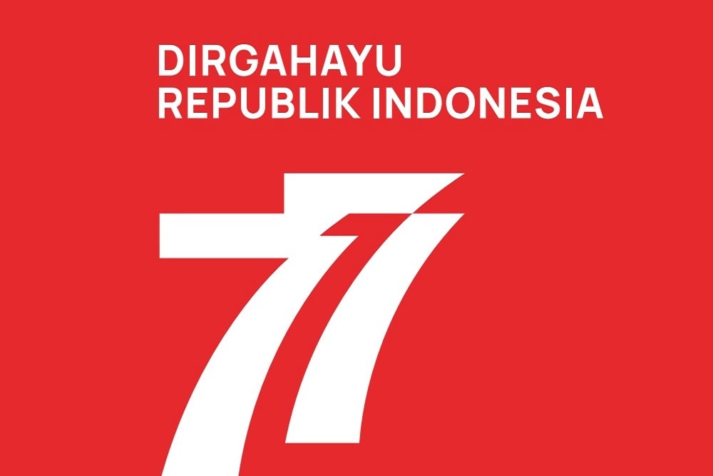 Logo resmi perayaan HUT ke-77 Republik Indonesia/Setneg