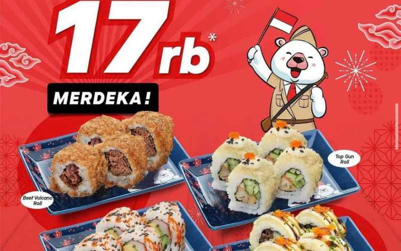  Kumpulan Promo Kuliner 17 Agustus: McD, Ichiban Sushi, Street Boba Harga Rp17 Ribu