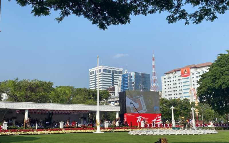  Setpres: Upacara HUT ke-77 Kemerdekaan RI di Istana Negara Dihadiri 4.500 Orang