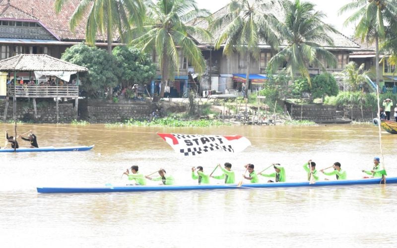 Mengenal Lomba Perahu Bidar Khas OKI untuk Rayakan HUT Kemerdekaan