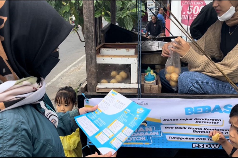  Unik! Sosialisasi Pajak, Bapenda Jabar Gandeng Ratusan Pedagang Tahu Bulat