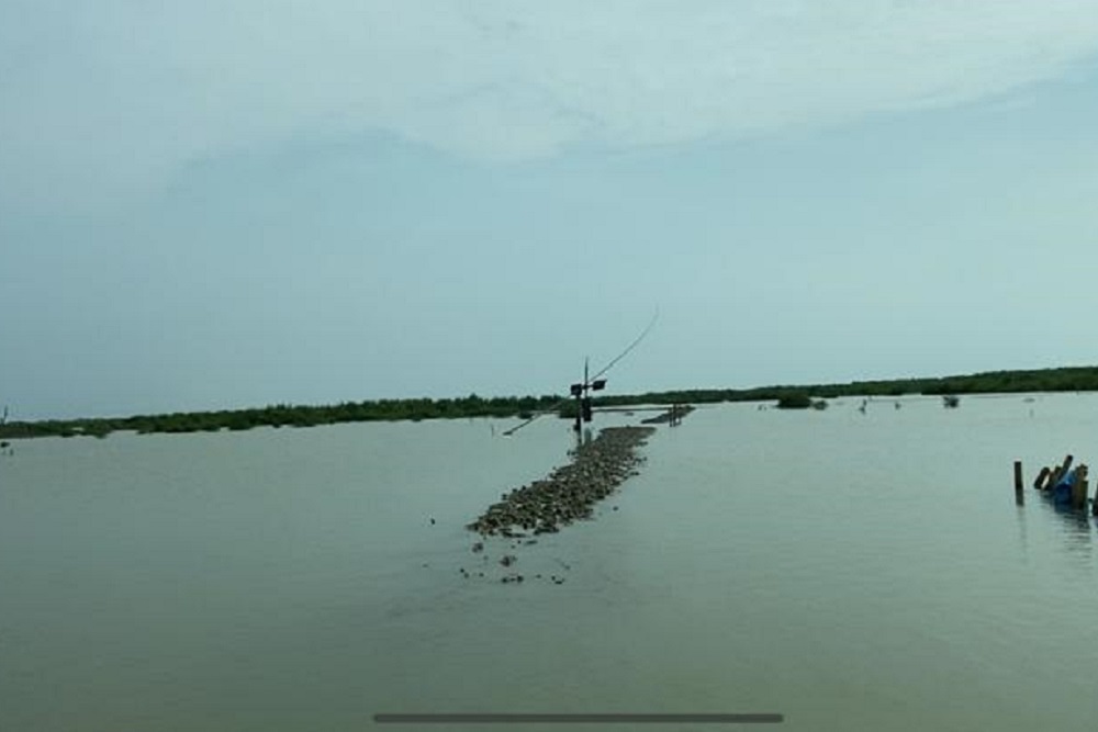 Ratusan hektare lahan pertanian garam di Desa Rawaurip, Kecamatan Pangenan, Kabupaten Cirebon, kembali terendam banjir rob dan abrasi. 