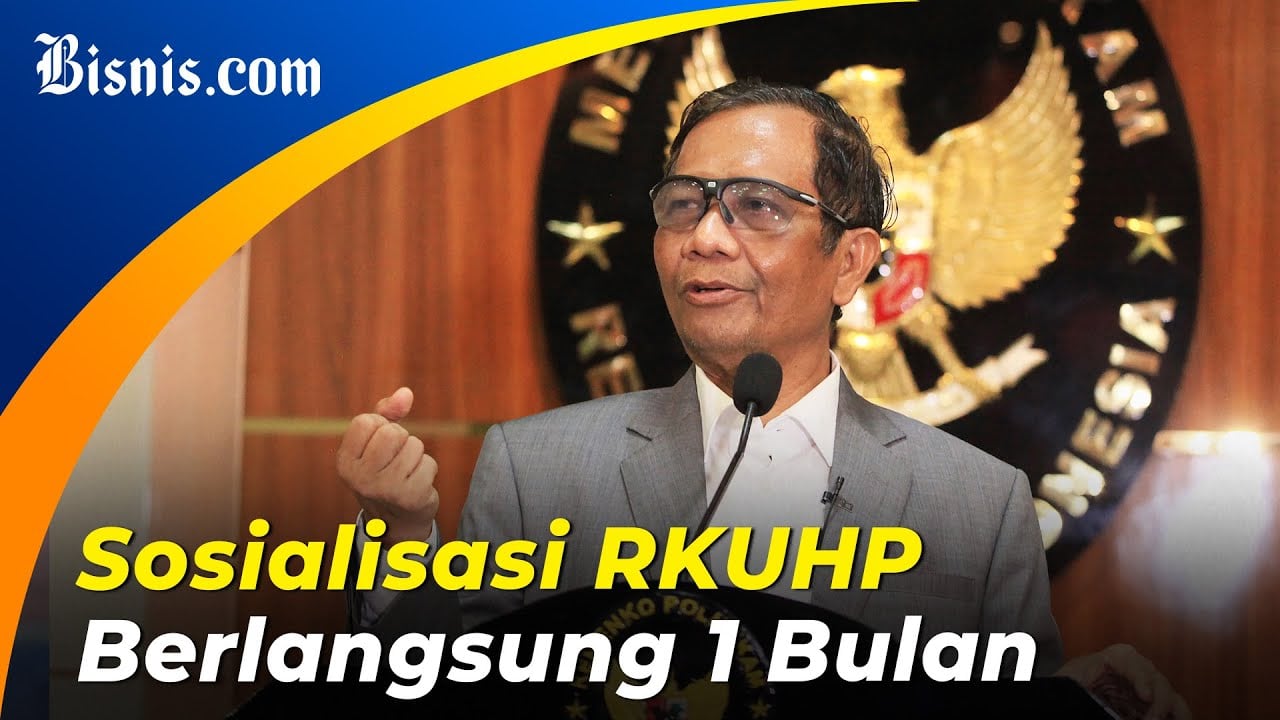  Mahfud MD Sebut RKUHP Relatif Siap untuk Segera Diundangkan